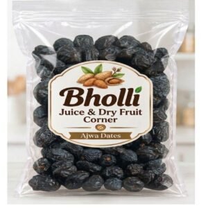 Ajwa dates packed in transparent pouch Bholi Juice and Dry Fruit